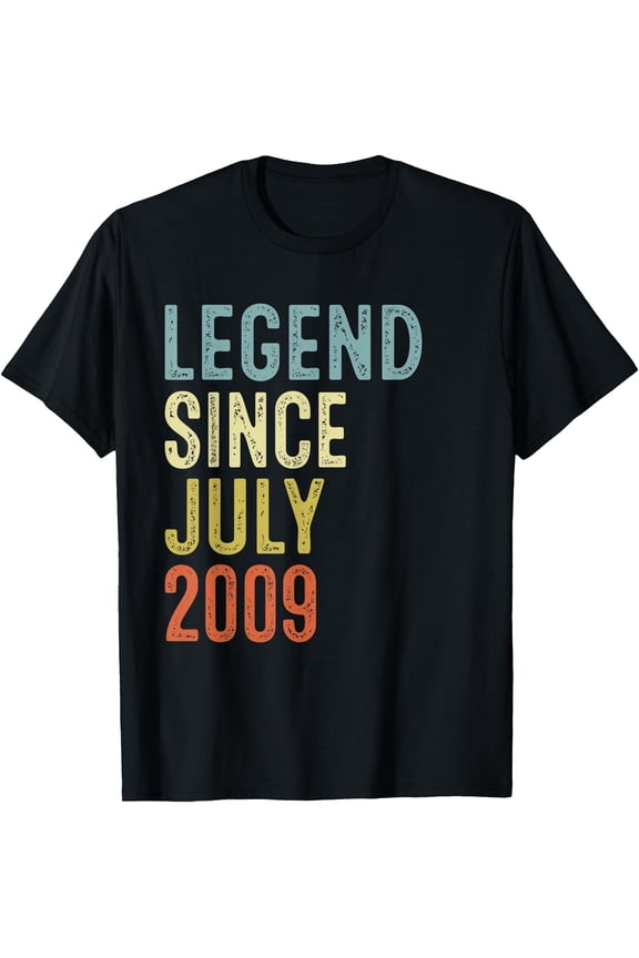 Legend Since July 2009 16th Birthday Boy Girl Kid 16 Yr Old T-Shirt, Unisex T-Shirt
