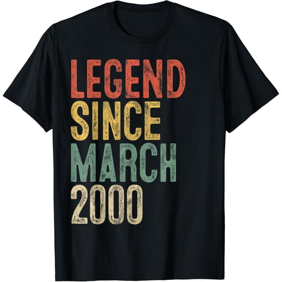 Legend Since March 2000 21St Birthday Gift 21 Year Old T-Shirt
