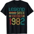 thumbnail image 1 of Legend Since November 1982 Retro 40 Years Old 40th Birthday T-ShirtMen and women, Black T-shirt, size: Extra large, 1 of 4
