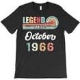 thumbnail image 1 of Legend Since October 1966 Funny 56 Years Old Vintage Birthday Gift H528 T-Shirt, for Men and Women, Up to Size 5XL, 1 of 2