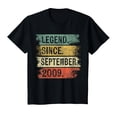 thumbnail image 1 of Legend Since September 2009 15th Birthday Gifts 15 Year Old T-Shirt, 1 of 4