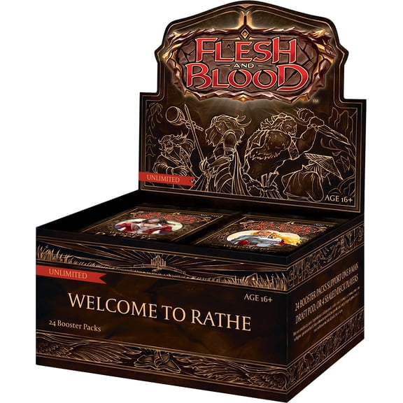 Flesh & Blood Trading Card Game Welcome to Rathe Booster Box [Unlimited Edition, 24 Packs]