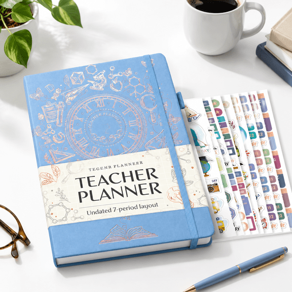 Legend Teacher Planner Undated Weekly & Monthly Lesson Plans Periwinkle