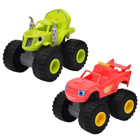 Legend Toys Blaze and Zeg 1:24 Light & Sound Free Wheeling Vehicle 2-Pack