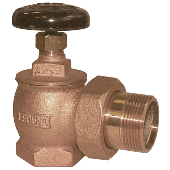 Legend Valve 1-1/4" T-431YB Steam Radiator Valve in Yellow Brass - 110-149