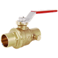 thumbnail image 1 of Legend Valve 1/2" S-1100 No Lead Full Port Ball Valve with Drain in Forged Brass - 101-513NL, 1 of 4