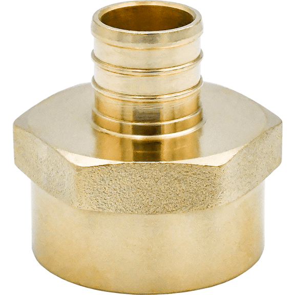 Legend Valve 3/4" PEX x 1/2" Female NPT Adapter Lead-Free DZR Brass in Forged Brass - 460-709NL