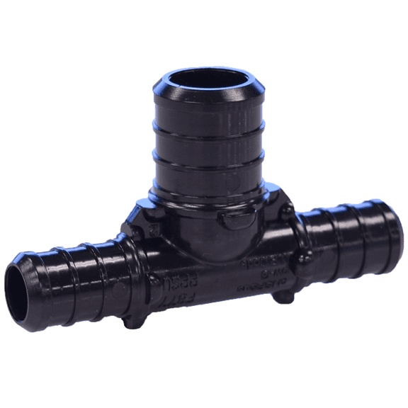 Legend Valve 3/4" x 1/2" x 3/4" PEX Reducing Tee Plastic Crimp Fitting - 461-211