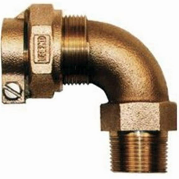 Legend Valve 313-324NL Pack Joint x MIP 1/4 Bend 3/4", Copper