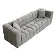 thumbnail image 1 of Legend Vansen 105'' Comfortable Boucle Large Sofa in Gray, 1 of 10