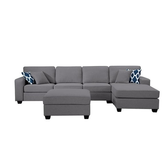Legend Vansen Fabric Flexible Combination Module Reversible Sectional Sofa