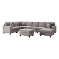 thumbnail image 1 of Legend Vansen Fabric Flexible Combination Module Reversible Sectional Sofa, 1 of 8