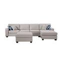 thumbnail image 1 of Legend Vansen Fabric Flexible Combination Module Reversible Sectional Sofa, 1 of 11