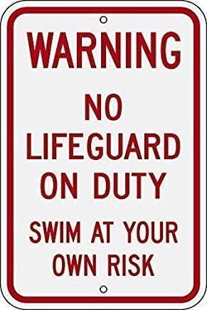 Legend Legend Warning: No Lifeguard On Duty Swim At Own Risk Funny ...