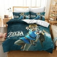 thumbnail image 1 of The Legend of Zelda Bedding Comforter Cover Set for Girls and boys, Soft, Breathable, Fade Resistant 3 Piece- includes 1 The Legend of Zelda Comforter Cover and 2 Pillowcase, 1 of 2