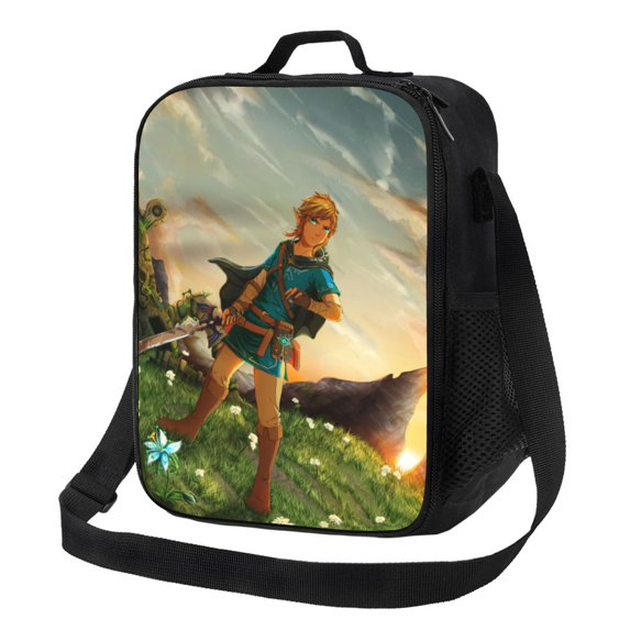 The Legend Of Zelda Breath of the Wild Insulated Lunch Bag Portable Meal Bag Thermal Lunchbag Tote Bento Bag Cooler Snack Bags For School Picnic Office Travel