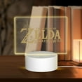 thumbnail image 1 of The Legend of Zelda Breath of the Wild Logo Rectangular Acrylic Night Light Adjustable 3 Light Modes USB Cable Lamp Light Display Base LED Light For Bookshelves Desk Bedside Tables Child Room Bedroom, 1 of 9