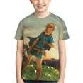 thumbnail image 1 of The Legend Of Zelda Breath of the Wild Teen T-Shirt Crewneck Short Sleeve Double-Sided Print Summer Tee Shirts Top For Youth Boys Girls Children Small, 1 of 7
