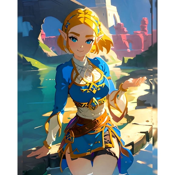 The Legend of Zelda Diamond Painting Set (for Adults) 5D DIY Anime Diamond Art Set (for Beginners) Round Full Diamond Diamond Painting Gem Art Crafts (suitable for home wall decoration gifts)