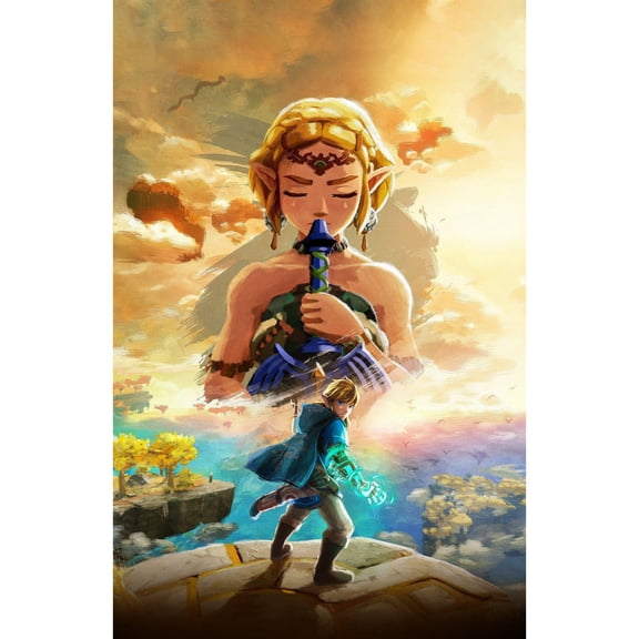 The Legend of Zelda Diamond Painting Set (for Adults) 5D DIY Anime Diamond Art Set (for Beginners) Round Full Diamond Diamond Painting Gem Art Crafts (suitable for home wall decoration gifts)