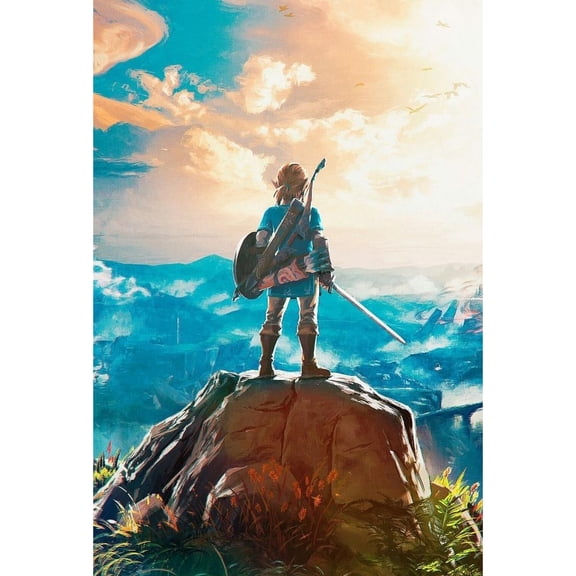 The Legend of Zelda Diamond Painting Set (for Adults) 5D DIY Anime Diamond Art Set (for Beginners) Round Full Diamond Diamond Painting Gem Art Crafts (suitable for home wall decoration gifts)
