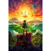The Legend of Zelda Diamond Painting Set (for Adults) 5D DIY Anime Diamond Art Set (for Beginners) Round Full Diamond Diamond Painting Gem Art Crafts (suitable for home wall decoration gifts)