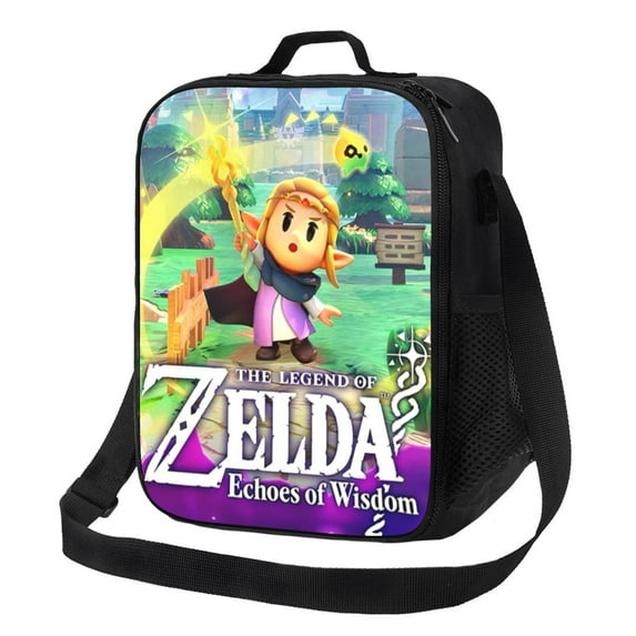 The Legend of Zelda Echoes of Wisdom Insulated Lunch Bag Portable Meal Bag Thermal Lunchbag Tote Bento Bag Cooler Snack Bags For School Picnic Office Travel