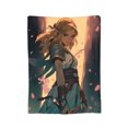 thumbnail image 1 of The Legend Of Zelda Blanket, Soft Flannel Throw Cozy Flannel Blankets Travel Throw Blanket Super Soft Lightweight Bedding Lap Chair Sofa for Adults Kids Teens 40"X30", 1 of 9