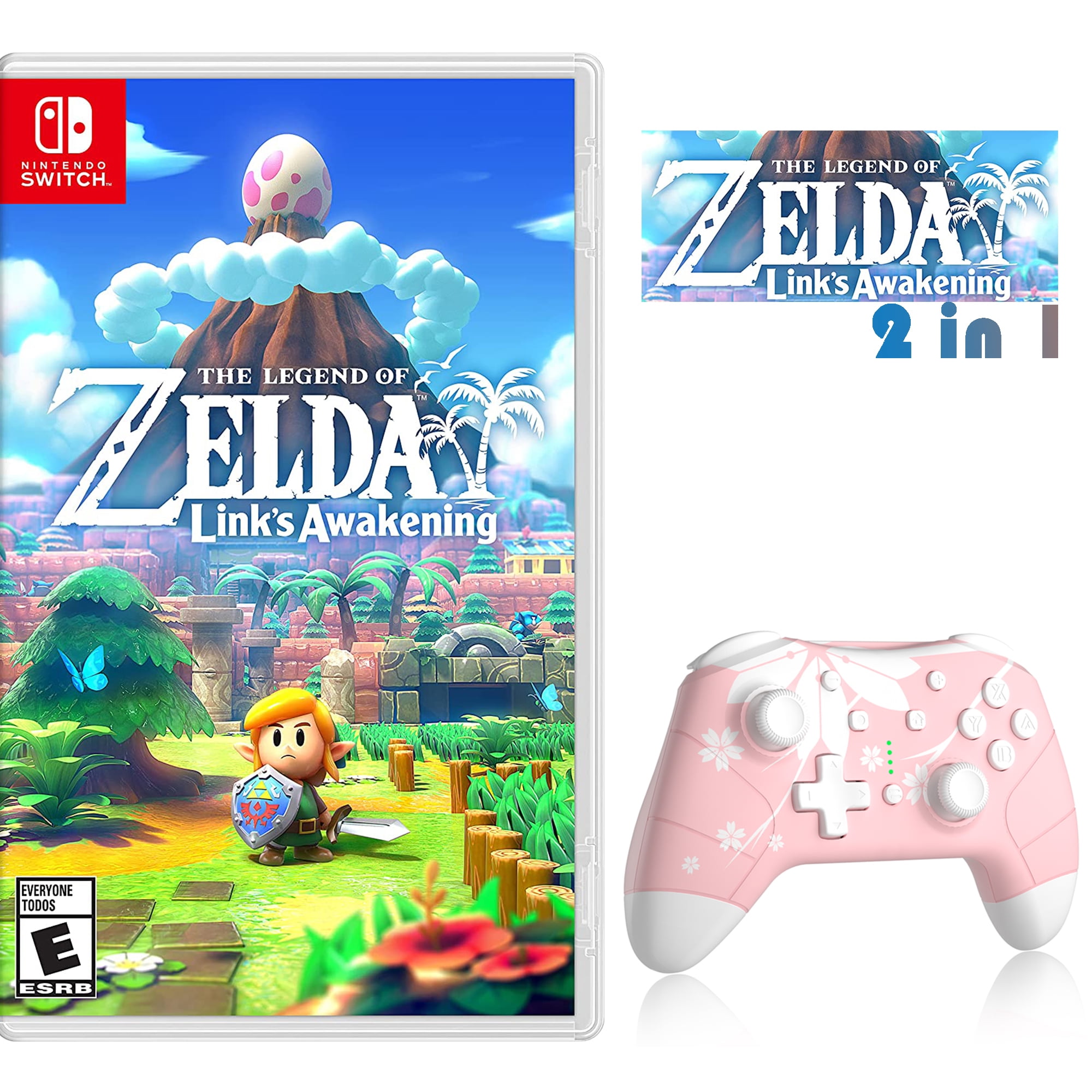 Legend of Zelda Link's Awakening Game Disc and Upgraded Wireless Switch