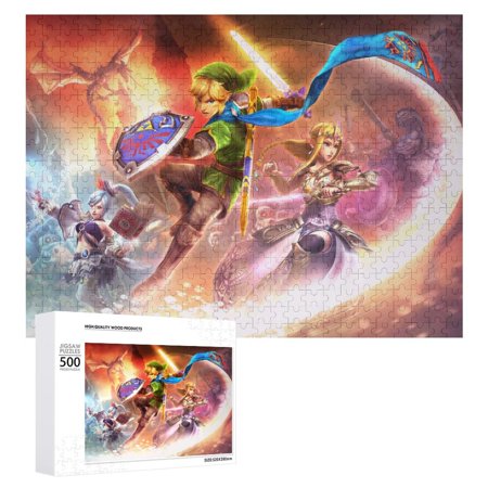 The Legend of Zelda Link's Awakening Wooden Jigsaw Puzzles Accessories Intellectual Decompressing Relax Toy For Family Friends Children Boys Girls Adult