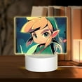 thumbnail image 1 of The Legend Of Zelda Rectangular Acrylic Night Light Adjustable 3 Light Modes USB Cable Lamp Light Display Base LED Light For Bookshelves Desk Bedside Tables Child Room Bedroom, 1 of 9