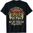 thumbnail image 1 of Greenink Legend has Retired 2025 not My Problem Funny Retirement T-Shirt, 1 of 7