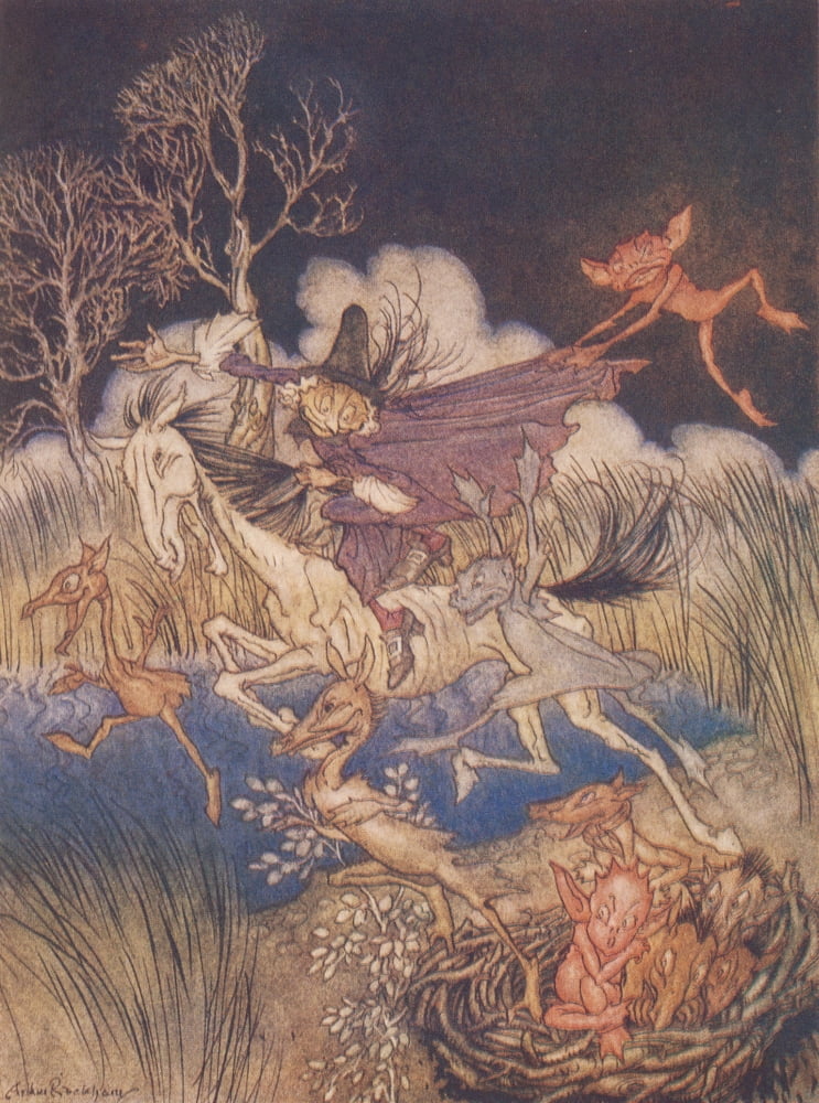 Legend of Sleepy Hollow 1928 2 Canvas Art - A Rackham (24 x 36)