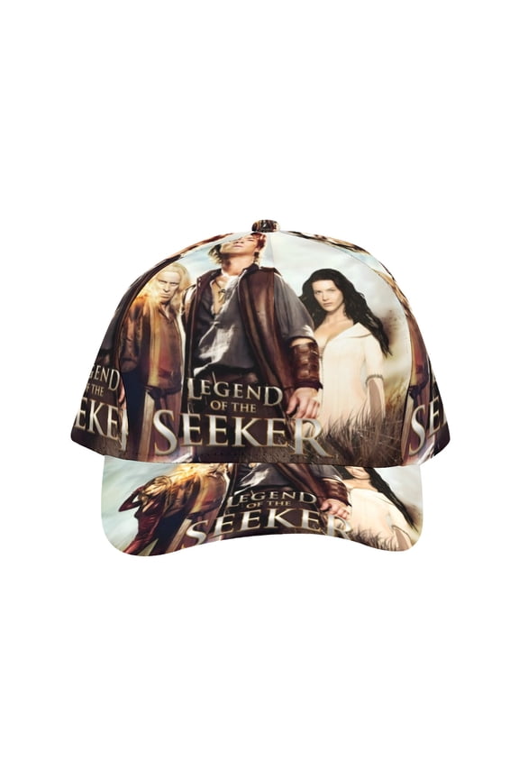 Legend of The Seeker Adventure-theme Baseball Cap For Men, Women & Kids, Classic Flat Brim Hat Hip Hop Trucker Hat Adjustable Snapback Hat