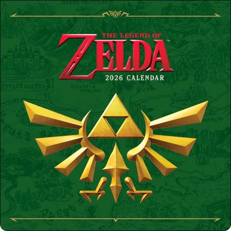 Legend of Zelda 2026 Wall Calendar, (Paperback)