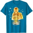thumbnail image 1 of Legend of Zelda Breath Of The Wild Watercolor Portrait DTG Print Unisex T-Shirt,Sapphire Color,Size 4XL, 1 of 5