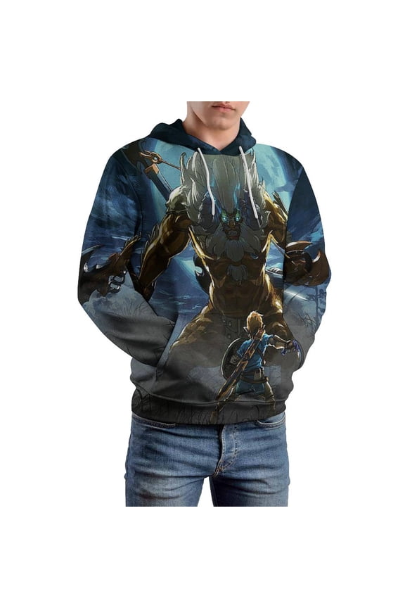 Legend of Zelda Casual Hoodies Pullover Sweatshirt Long Sleeve Hooded Jackets with Pockets Men Women
