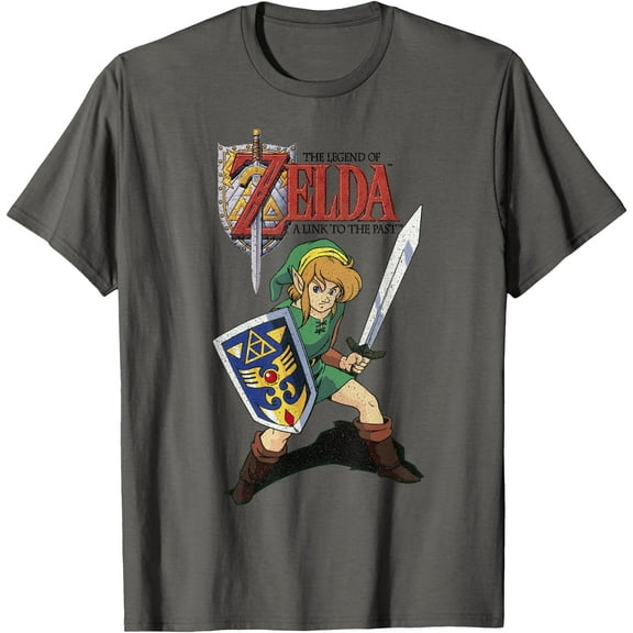 Legend of Zelda Grey Cartoon Art DTG Print Unisex T-Shirt