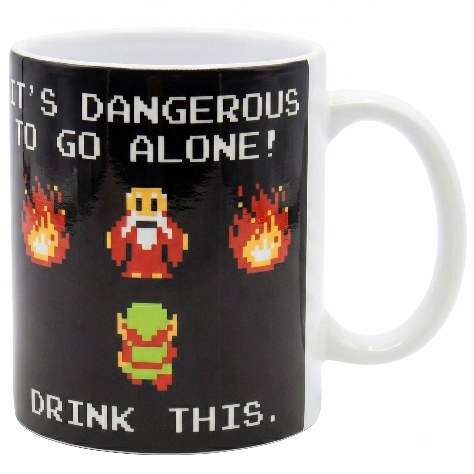 Pyramid America: The Legend of Zelda: Drink This - 11oz Ceramic Mug - Coffee-Tea Cup, Microwave-Dishwasher Safe, Video Game Fan Collectible, Licensed