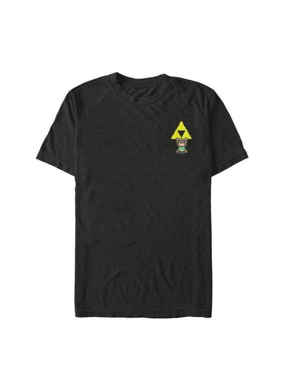 Legend of Zelda Link Holding Triforce Men's Shirt, XX-Large