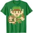 thumbnail image 1 of Legend of Zelda Link Portrait 8-Bit Map Graphic DTG Print Unisex T-Shirt, 1 of 5