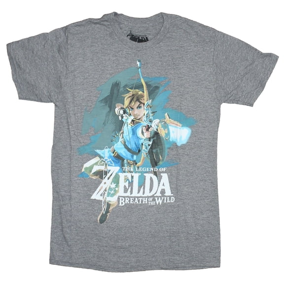 Legend of Zelda Mens T-Shirt - Breath of the Wild Archer Link (Medium)