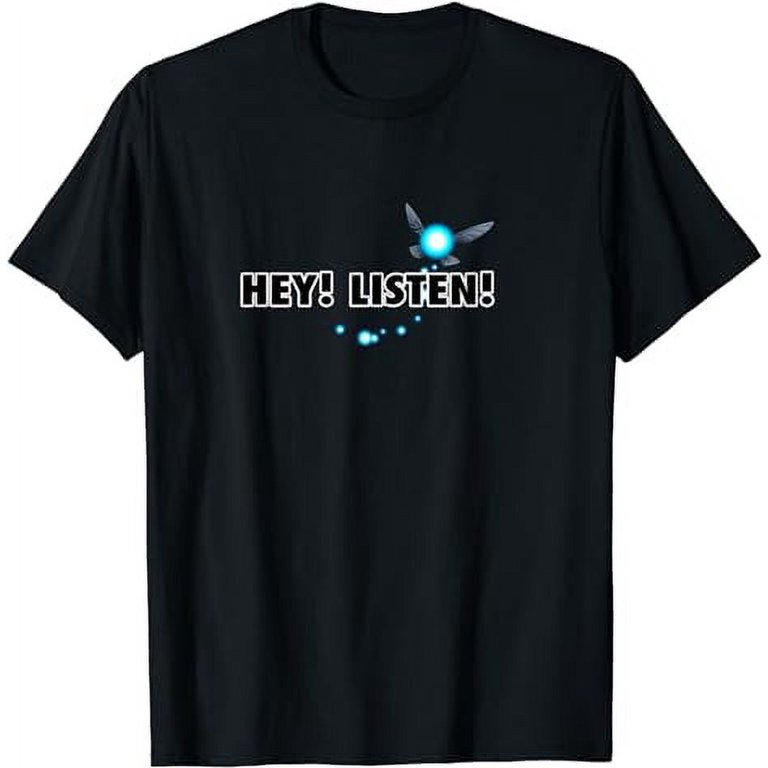 Legend of Zelda Navi Hey Listen Blue Trail T-Shirt - Walmart.com