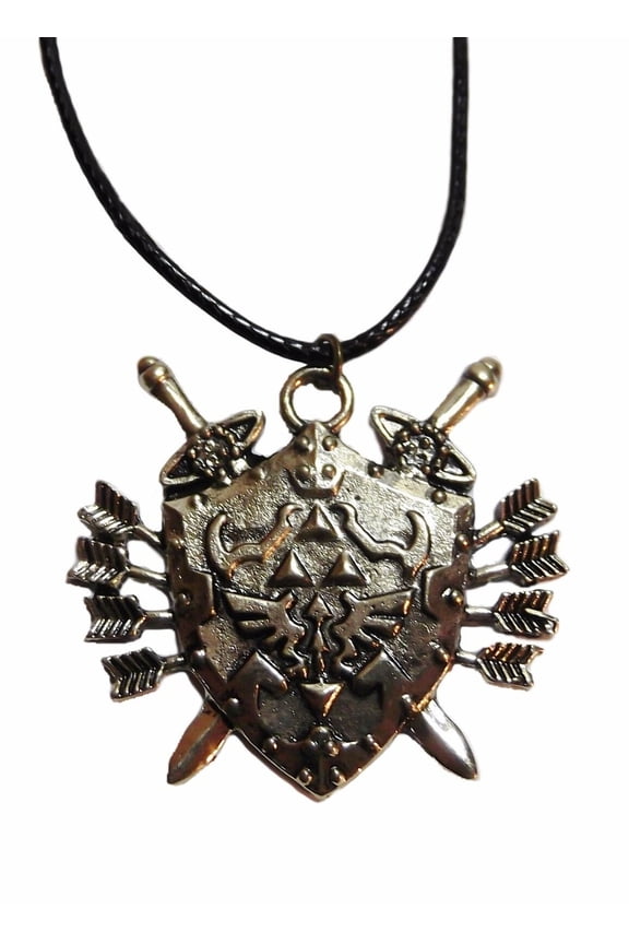 Legend of Zelda Shield Badge Bronze Tone Pendant