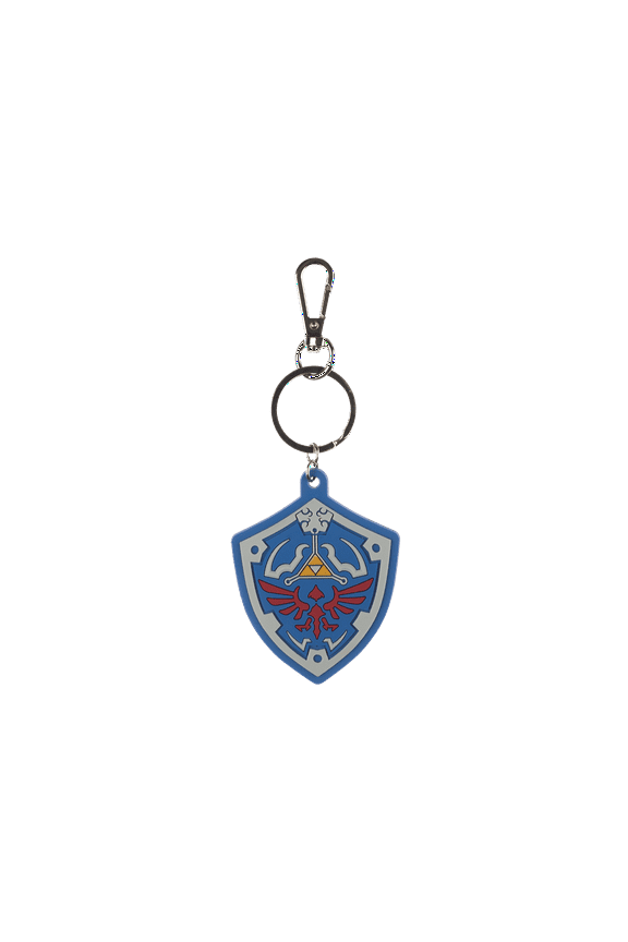 Legend of Zelda Shield Crest PVC Rubber Keychain