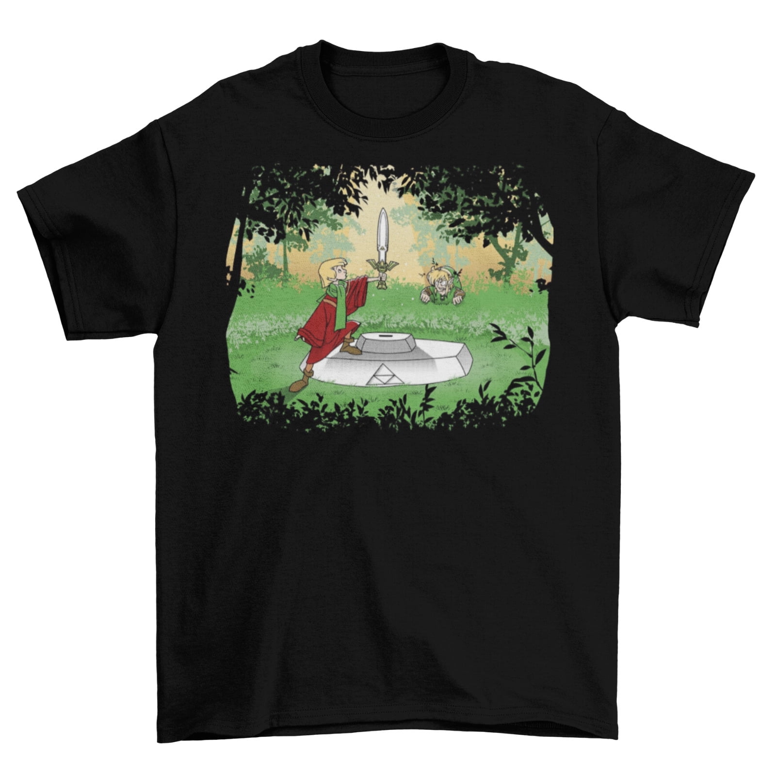 Legend of Zelda Sword in Stone TShirt Unisex Cotton Nintendo Breath of