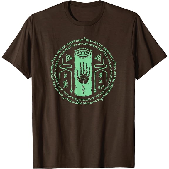 Legend of Zelda Tears Of The Kingdom Magic Seal DTG Print Unisex T-Shirt,Dark Chocolate Color,Size L