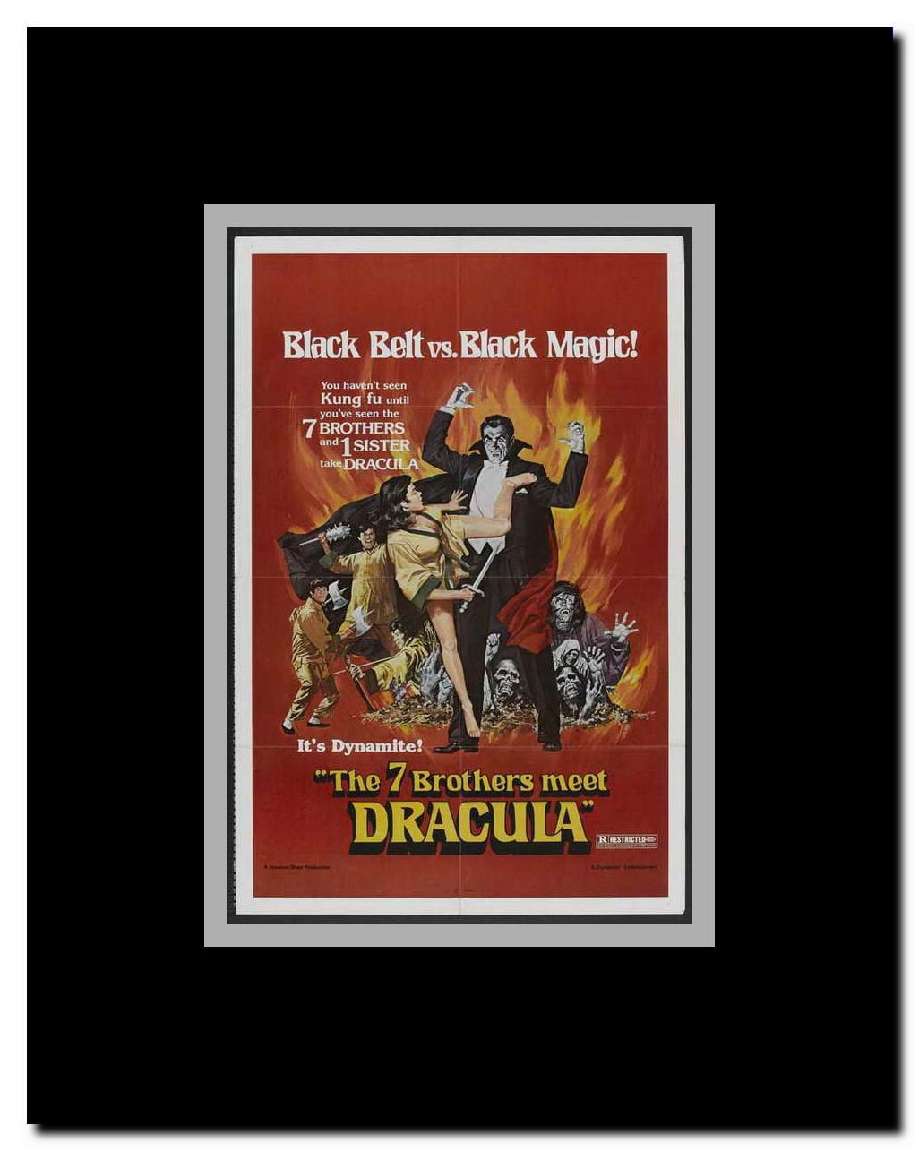 Legend of the 7 Golden Vampires Framed Movie Poster