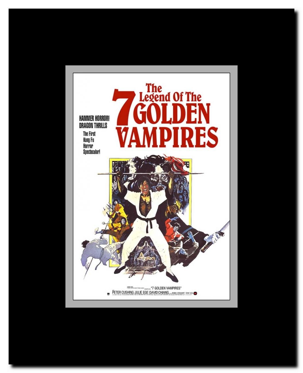 Legend of the 7 Golden Vampires Framed Movie Poster