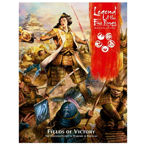 Legend of The Five Rings Roleplaying Game Fields of Victory SOURCEBOOK - Adventure Game, Strategy Game for Adults, Ages 14+ 3-5 Players, 2 Hour Playtime, Made by Edge Studio